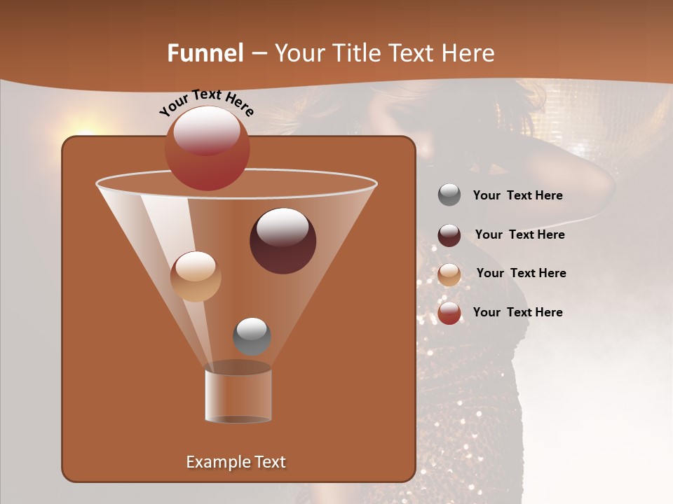 Girl Bling Reflections PowerPoint Template