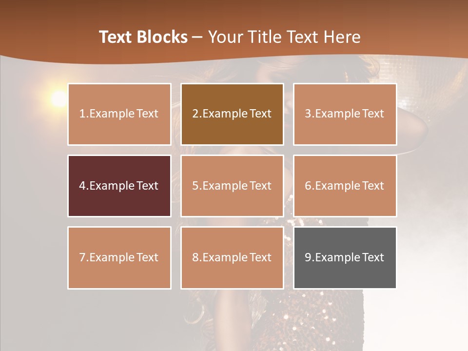 Girl Bling Reflections PowerPoint Template