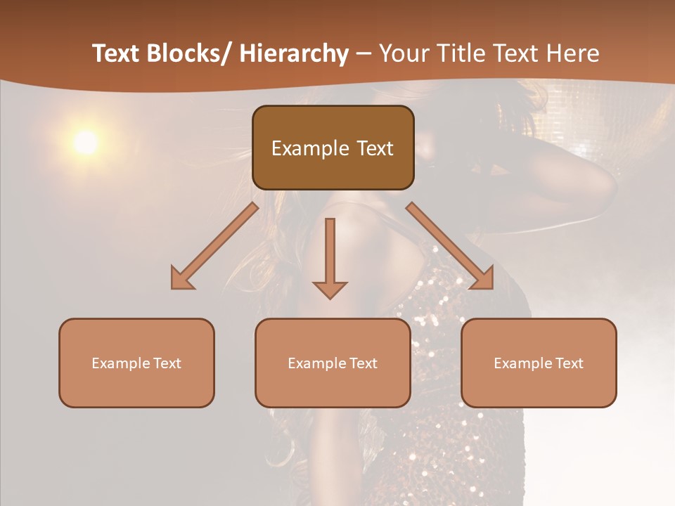 Girl Bling Reflections PowerPoint Template