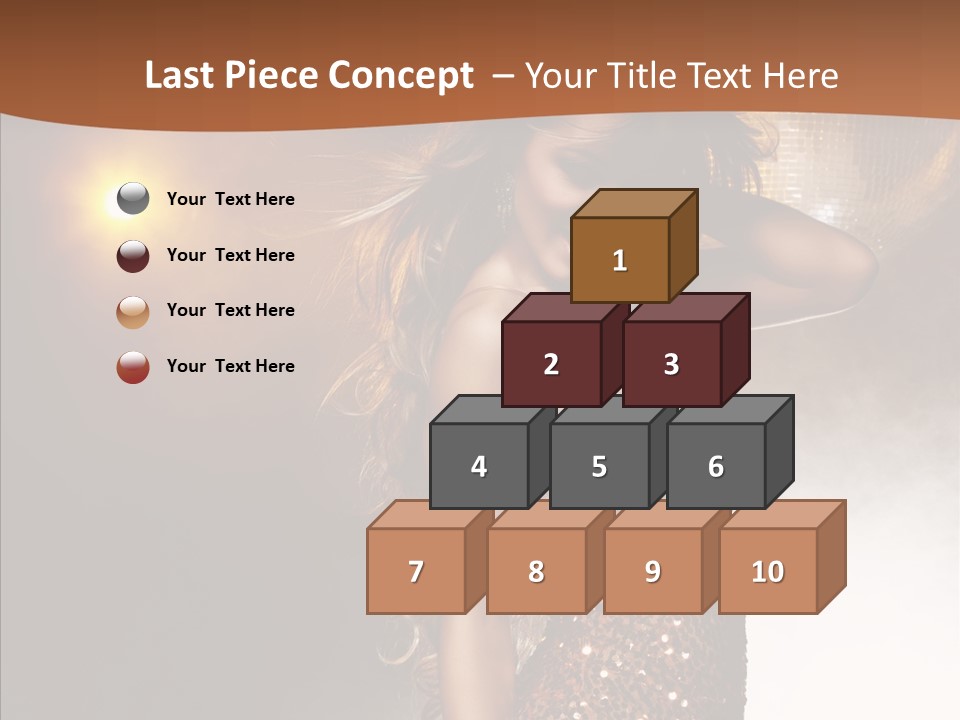 Girl Bling Reflections PowerPoint Template