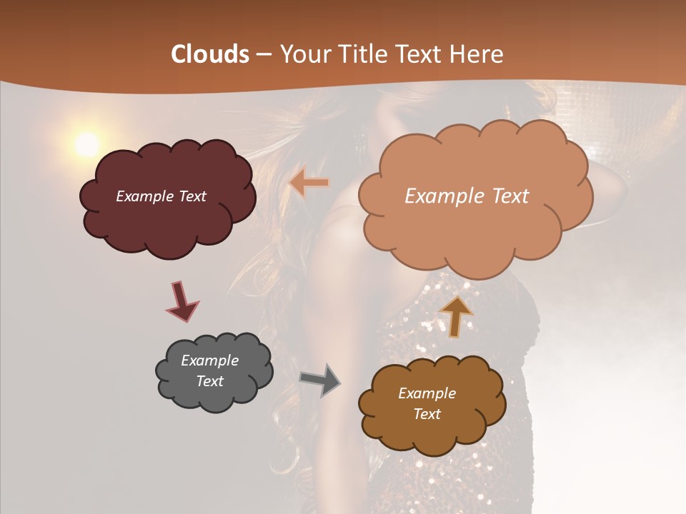 Girl Bling Reflections PowerPoint Template