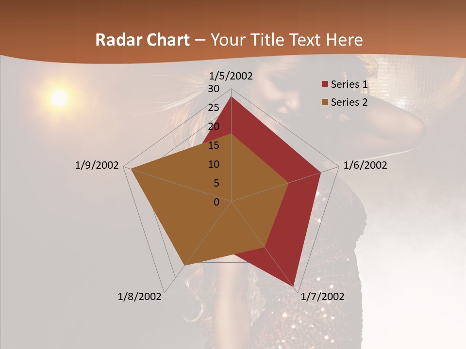 Girl Bling Reflections PowerPoint Template