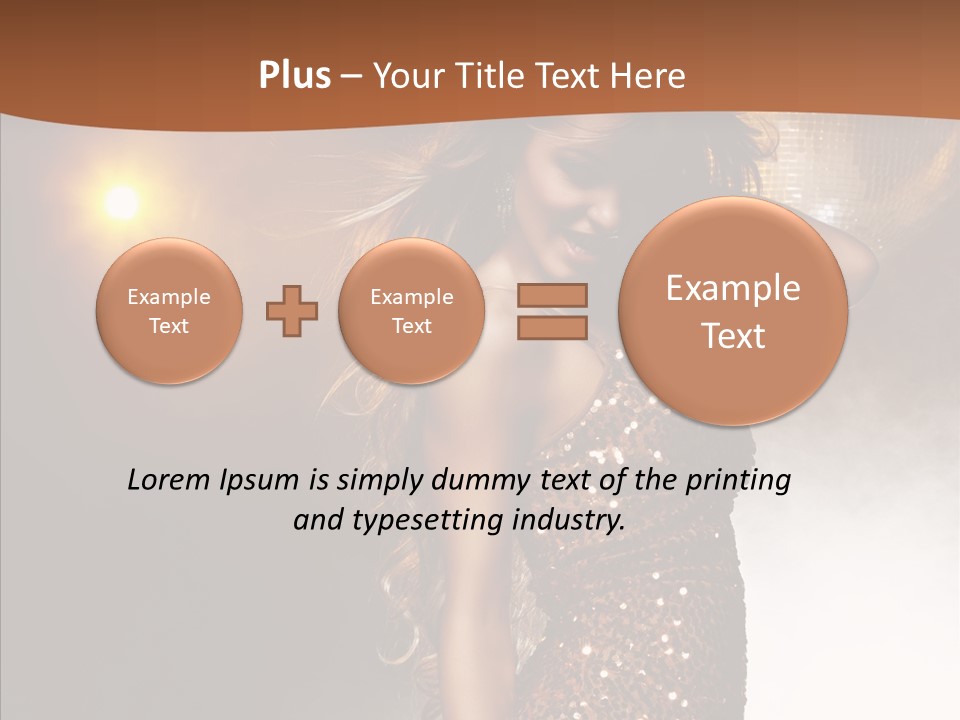 Girl Bling Reflections PowerPoint Template