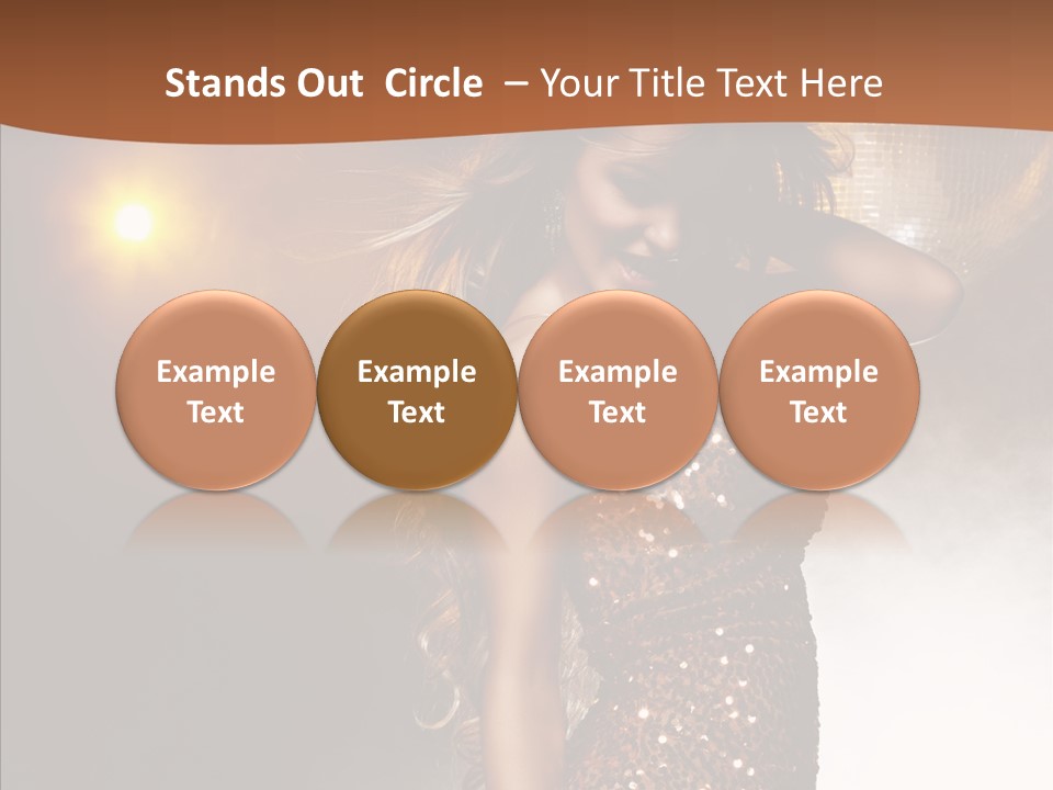 Girl Bling Reflections PowerPoint Template