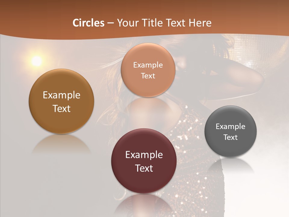 Girl Bling Reflections PowerPoint Template