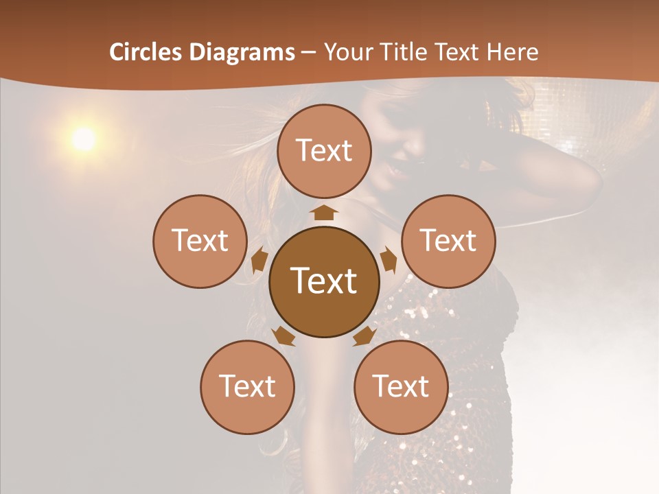 Girl Bling Reflections PowerPoint Template