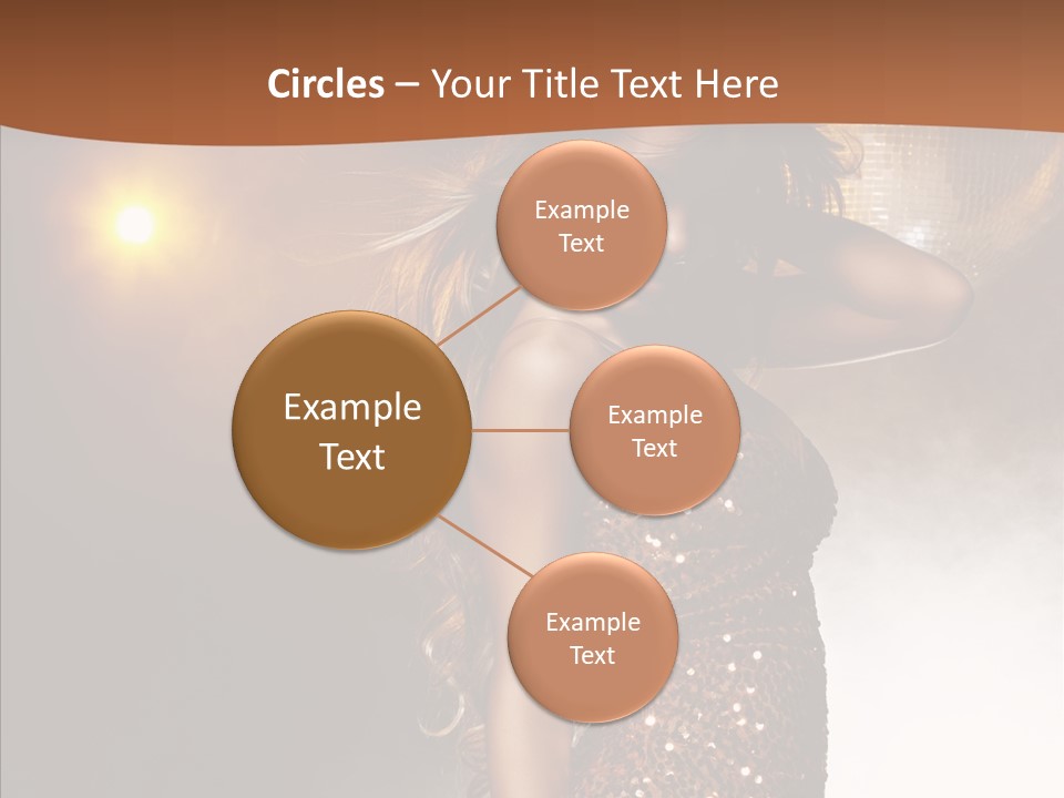 Girl Bling Reflections PowerPoint Template