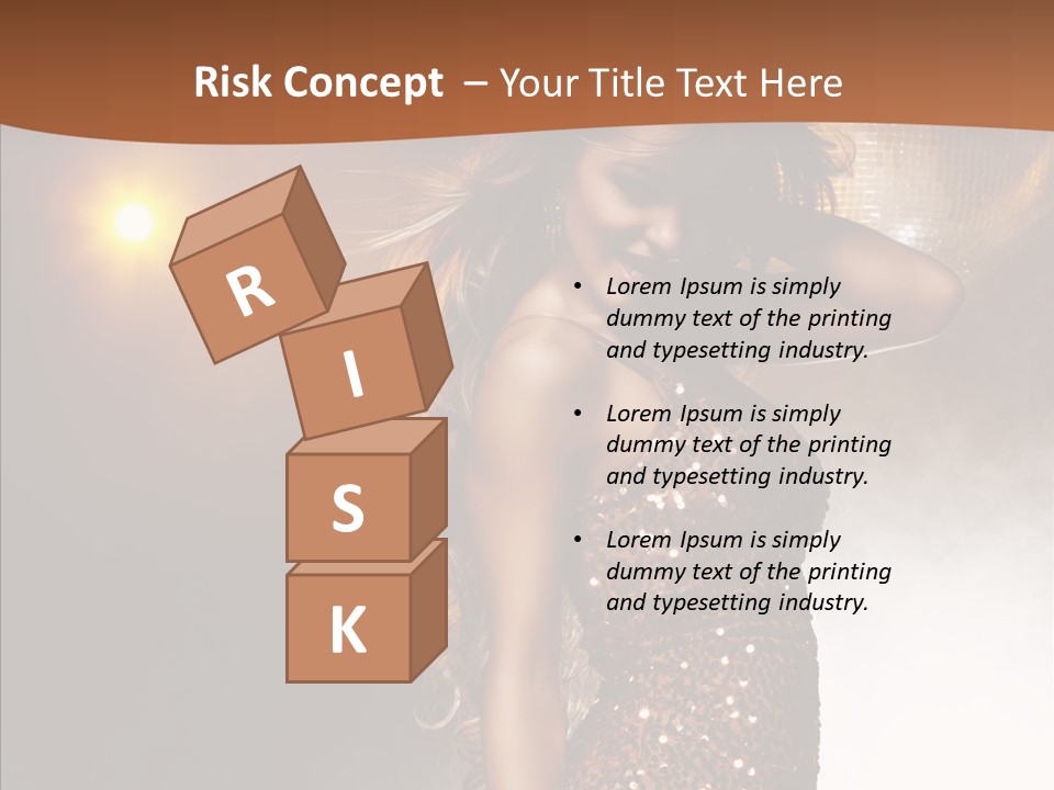 Girl Bling Reflections PowerPoint Template