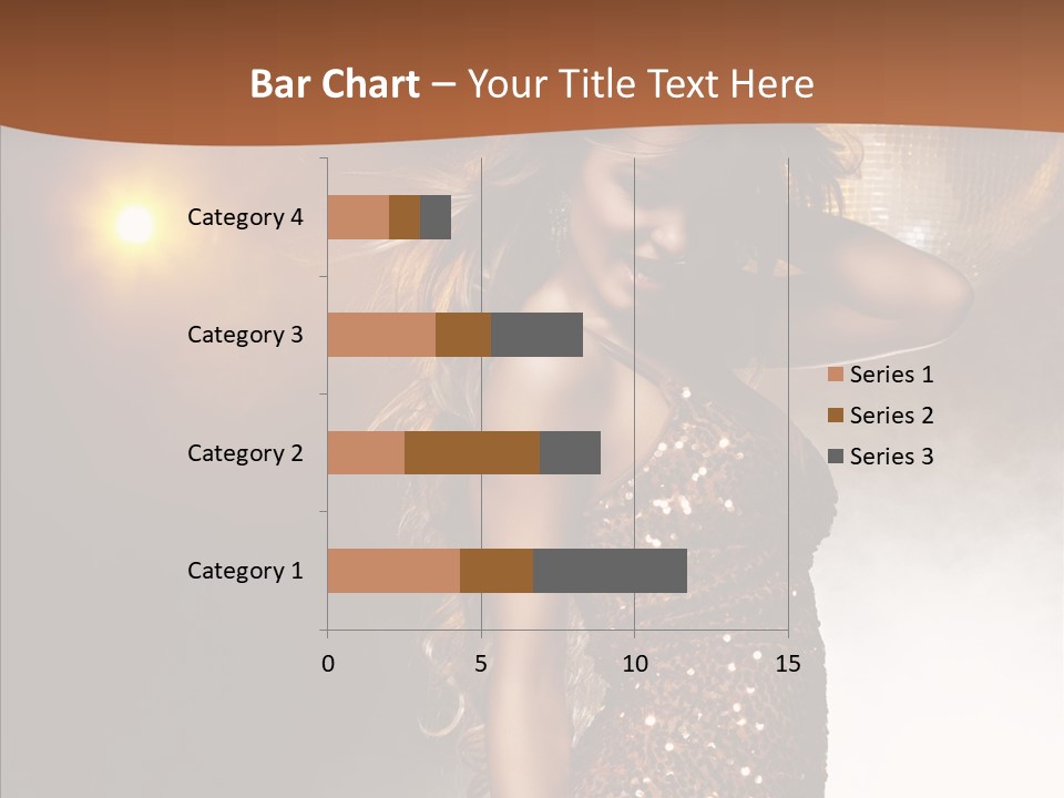 Girl Bling Reflections PowerPoint Template