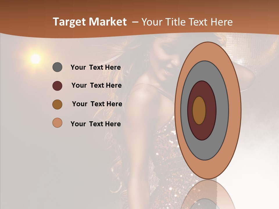 Girl Bling Reflections PowerPoint Template