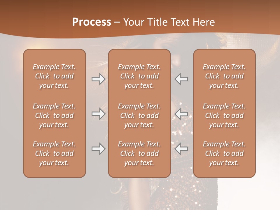 Girl Bling Reflections PowerPoint Template