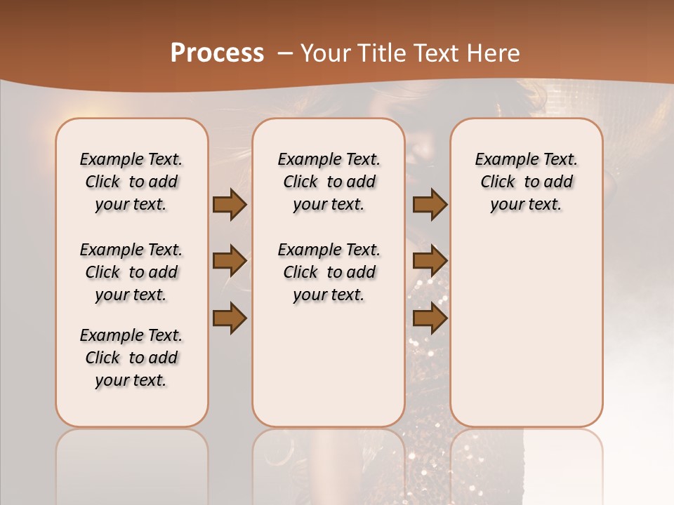 Girl Bling Reflections PowerPoint Template