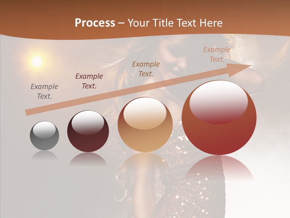 Girl Bling Reflections PowerPoint Template