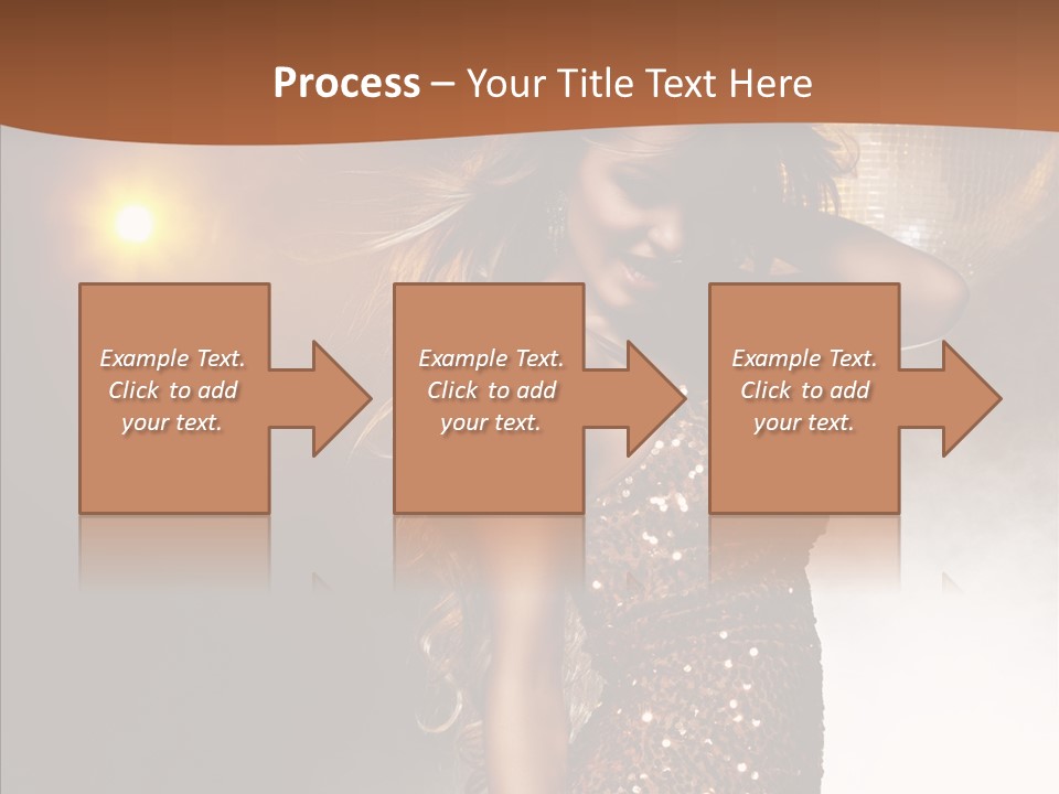 Girl Bling Reflections PowerPoint Template