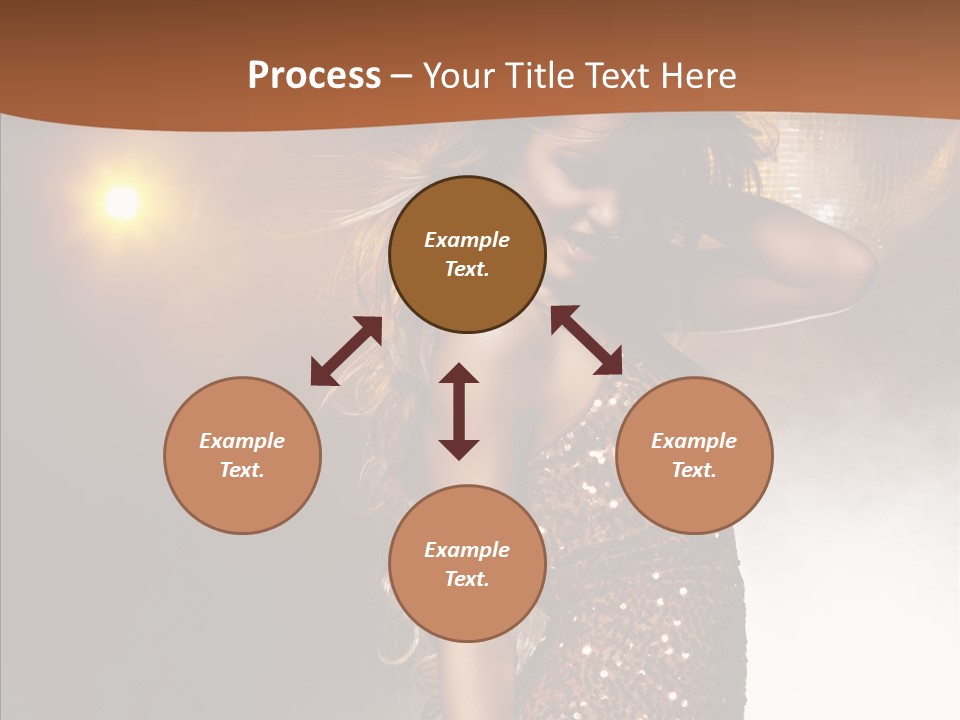 Girl Bling Reflections PowerPoint Template