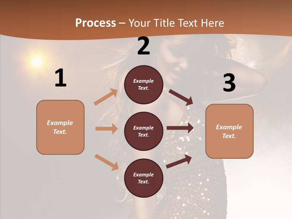 Girl Bling Reflections PowerPoint Template