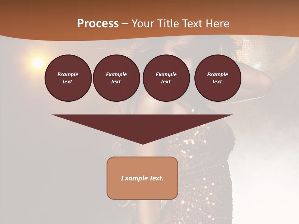 Girl Bling Reflections PowerPoint Template