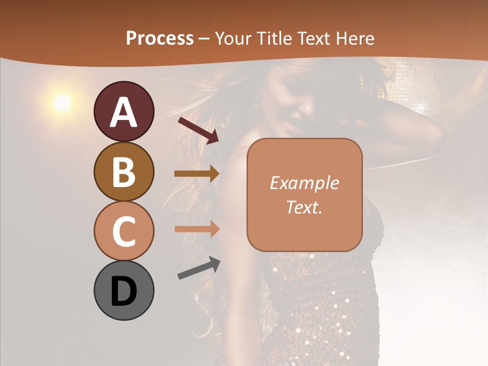 Girl Bling Reflections PowerPoint Template