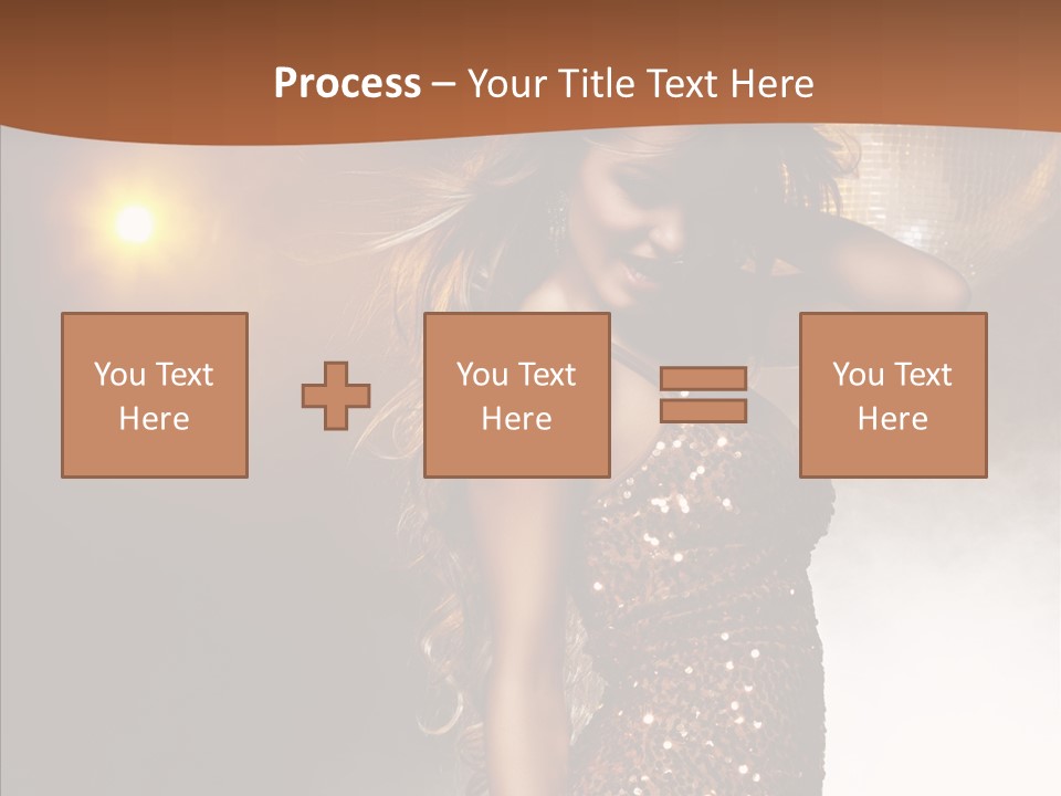 Girl Bling Reflections PowerPoint Template