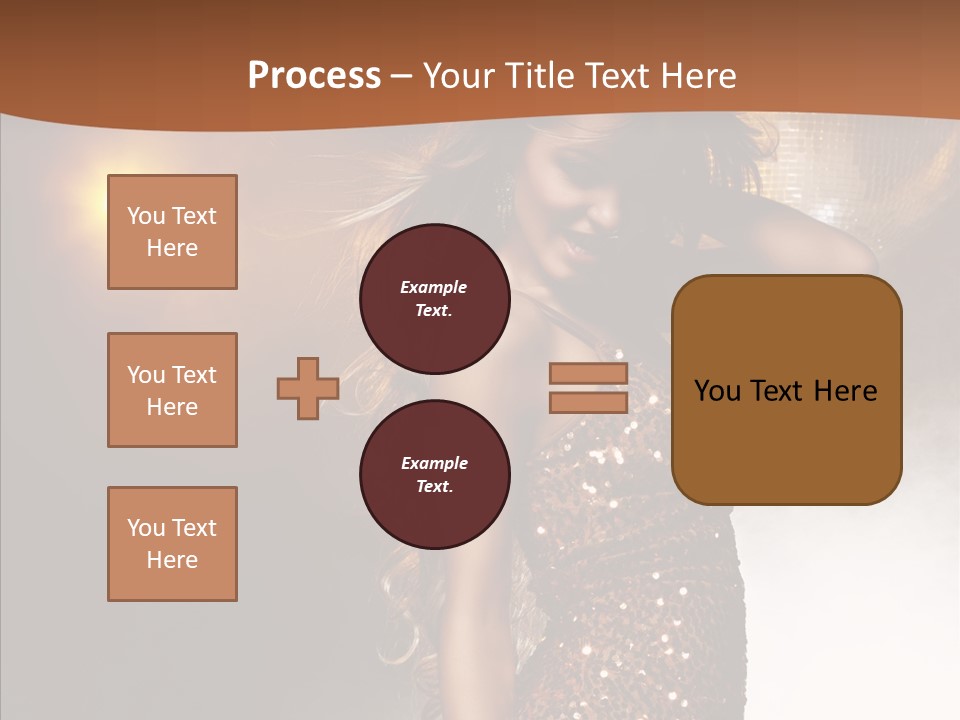 Girl Bling Reflections PowerPoint Template