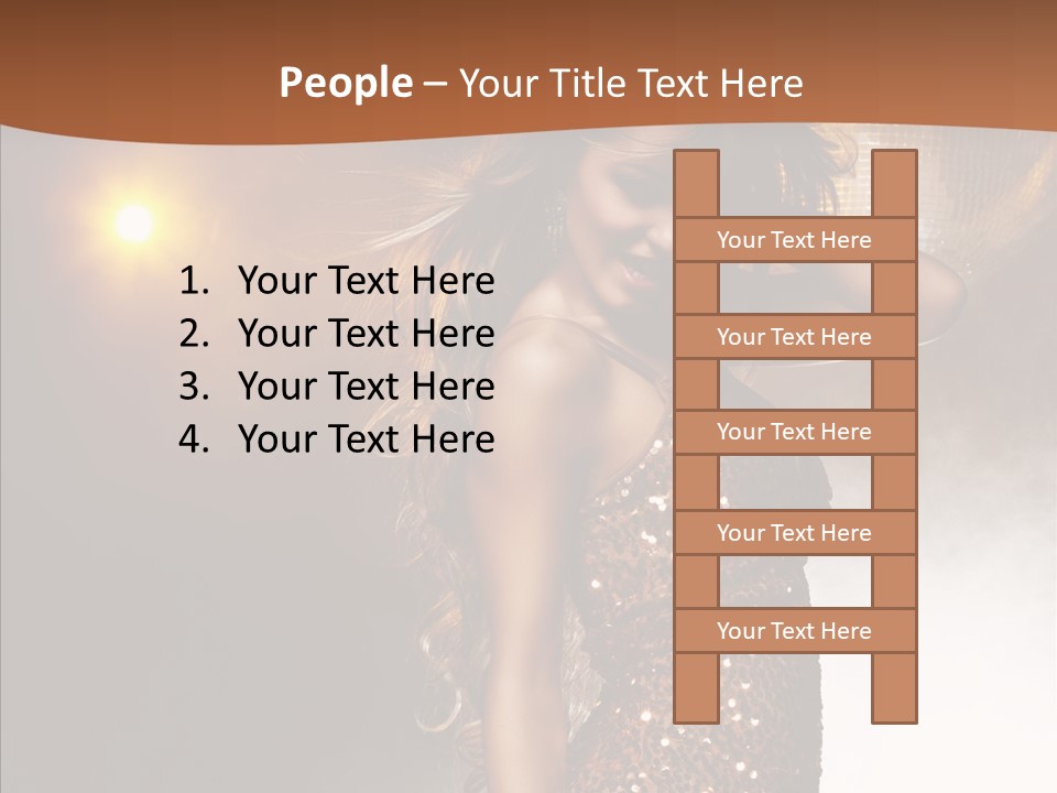 Girl Bling Reflections PowerPoint Template