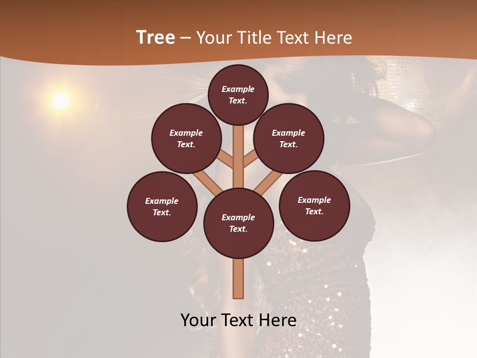 Girl Bling Reflections PowerPoint Template