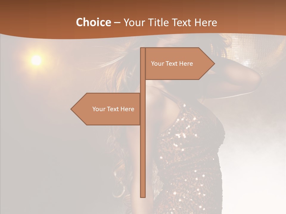 Girl Bling Reflections PowerPoint Template