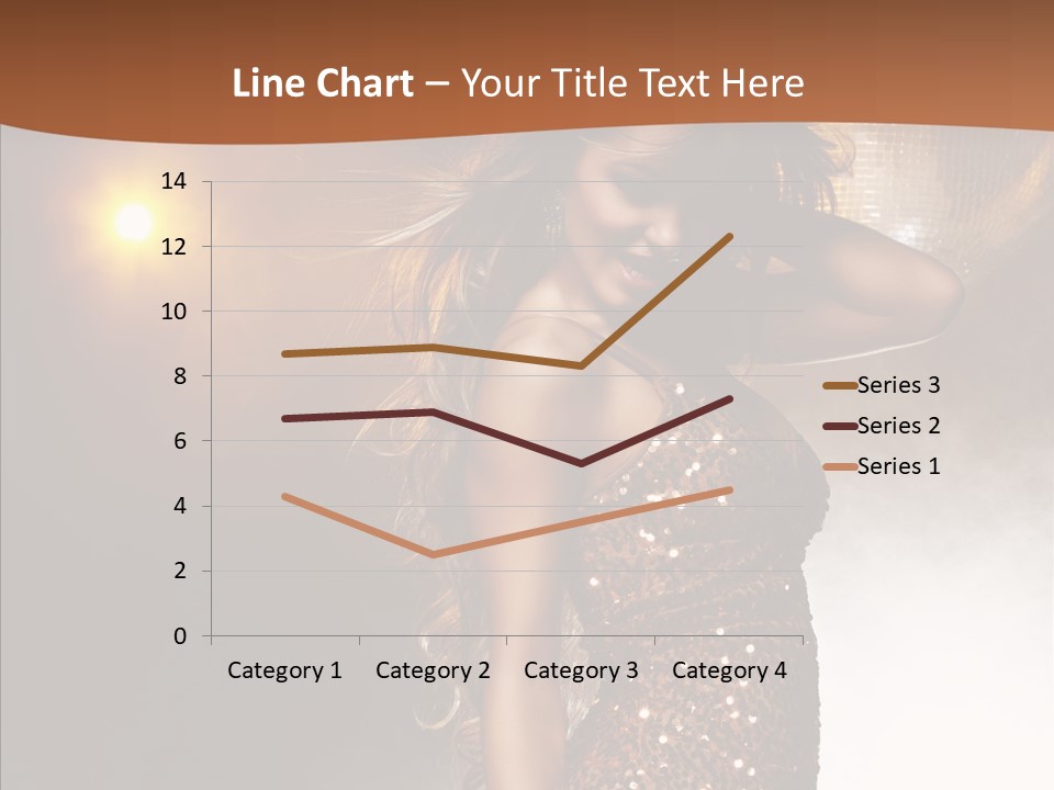 Girl Bling Reflections PowerPoint Template