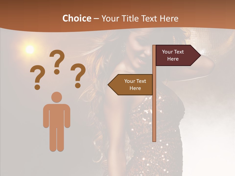 Girl Bling Reflections PowerPoint Template