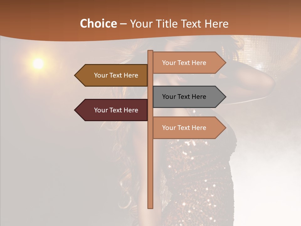 Girl Bling Reflections PowerPoint Template