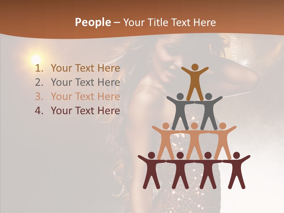 Girl Bling Reflections PowerPoint Template