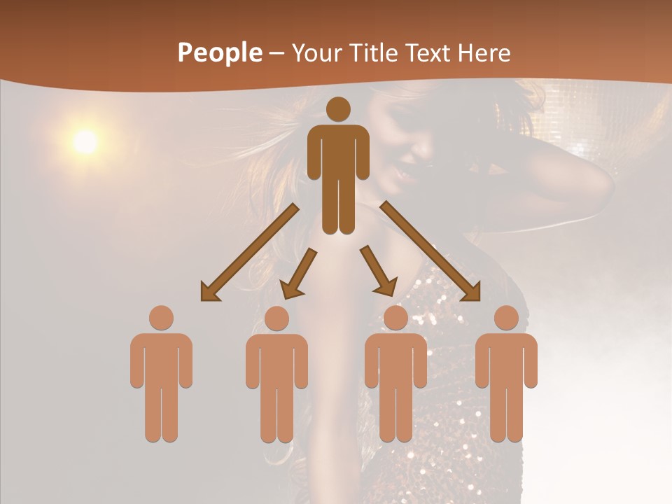 Girl Bling Reflections PowerPoint Template