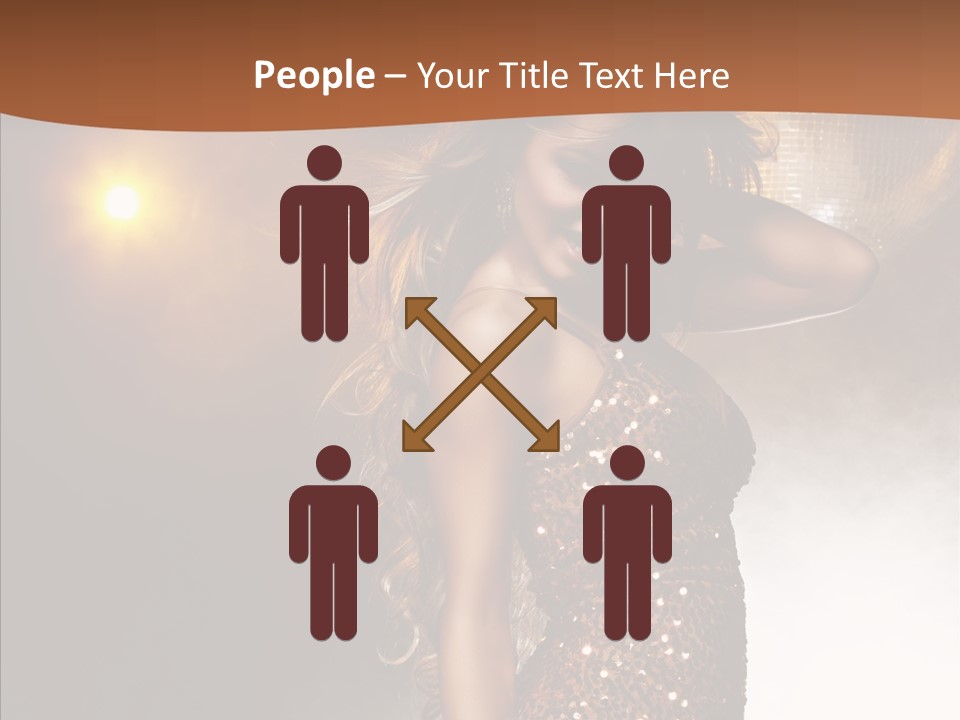 Girl Bling Reflections PowerPoint Template