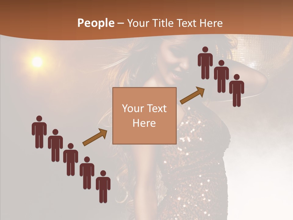 Girl Bling Reflections PowerPoint Template