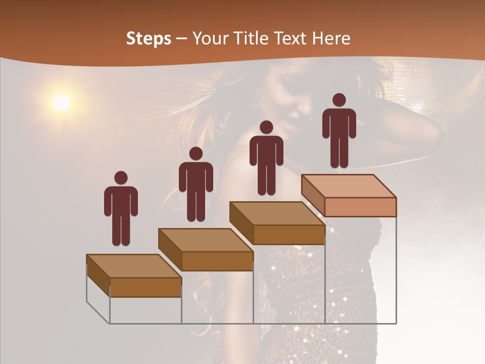 Girl Bling Reflections PowerPoint Template