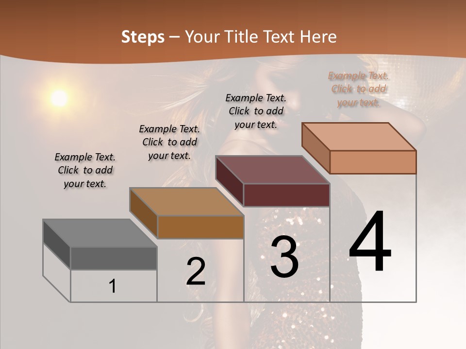 Girl Bling Reflections PowerPoint Template