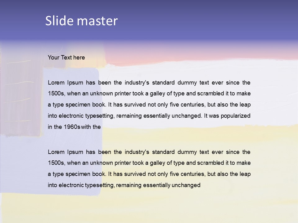 Hue Painting Art PowerPoint Template