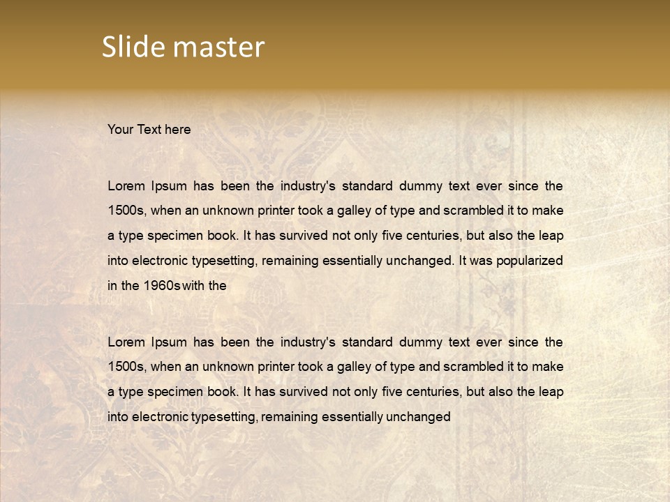 Old Lines Paper PowerPoint Template