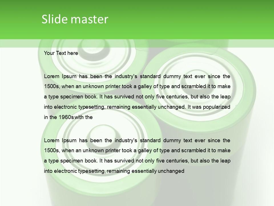 Mobility White Background PowerPoint Template