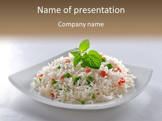 Restaurant Basic Plain PowerPoint Template