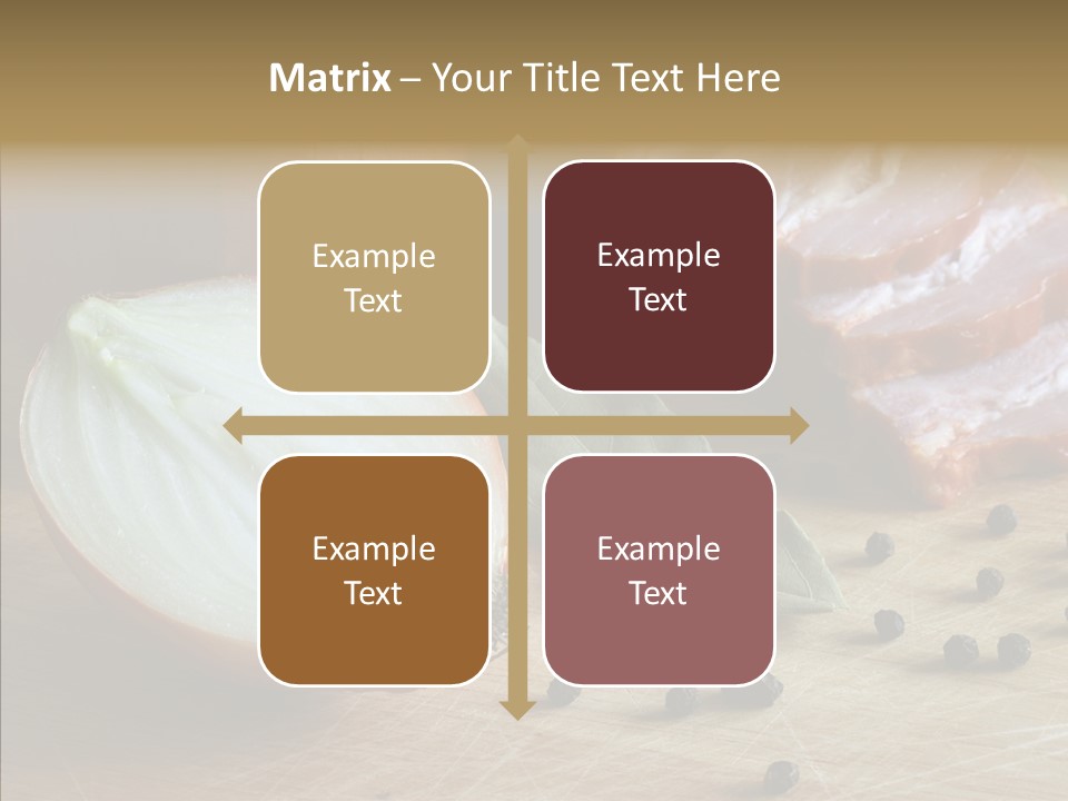 Pepper Pork Knife PowerPoint Template