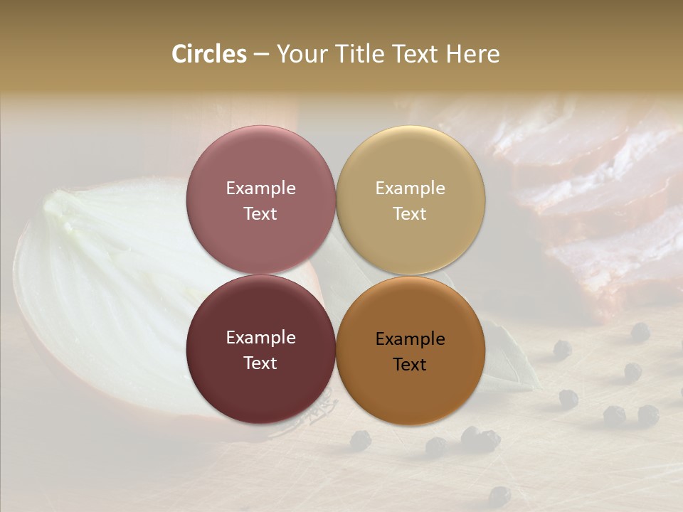 Pepper Pork Knife PowerPoint Template