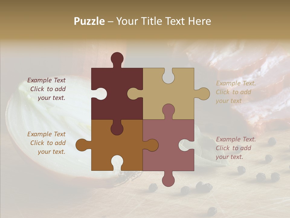 Pepper Pork Knife PowerPoint Template