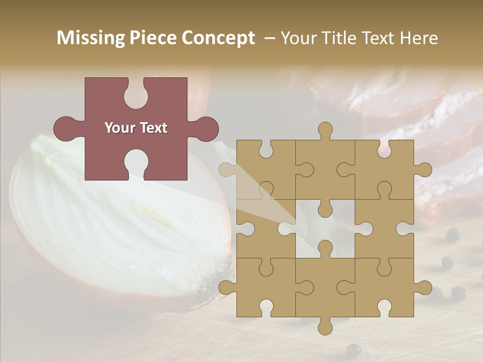 Pepper Pork Knife PowerPoint Template