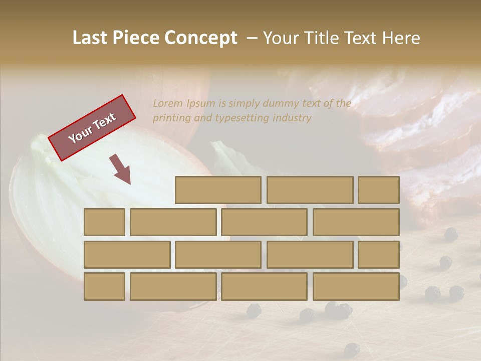 Pepper Pork Knife PowerPoint Template