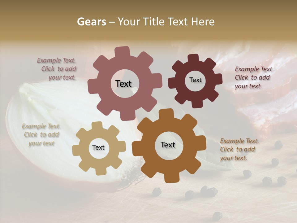 Pepper Pork Knife PowerPoint Template