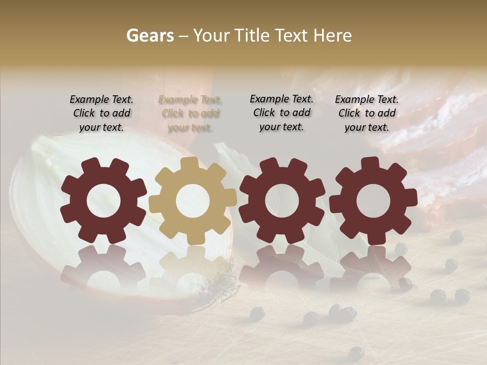 Pepper Pork Knife PowerPoint Template