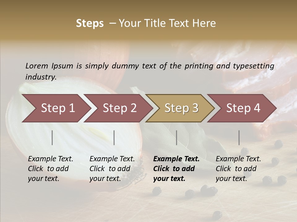 Pepper Pork Knife PowerPoint Template