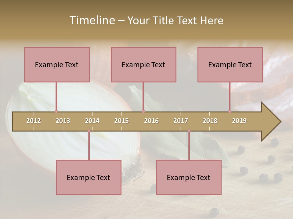 Pepper Pork Knife PowerPoint Template