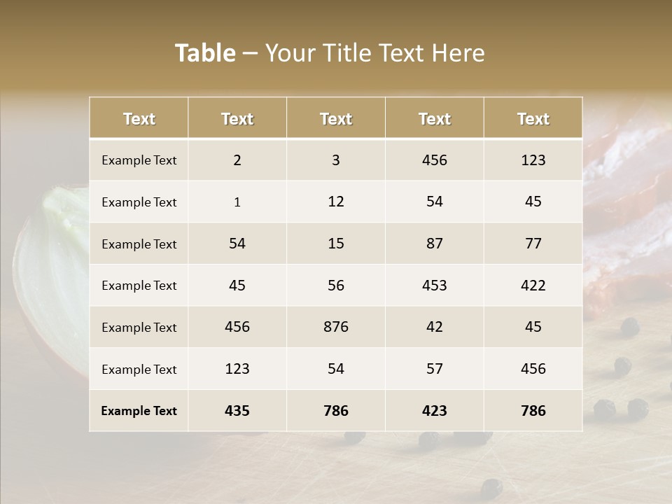 Pepper Pork Knife PowerPoint Template